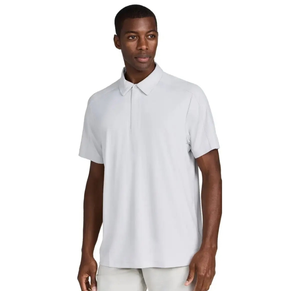 Rhone Polo Mens Medium Grey Momentum Tech Golf Performance Stretch Quarter Zip